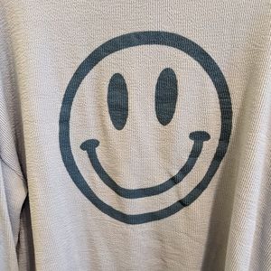 NWT Nellie Mae brand ribbed smiley pullover 💙